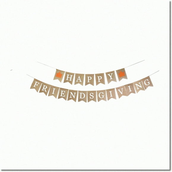 Joyful Friendsgiving Fiesta: Burlap Garland & Backdrop for Memorable Friendsgiving Party Decor, Friends Thanksgiving Decorations