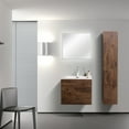 thumbnail image 2 of Eviva Joy 28" Rosewood Wall Mount Bathroom Vanity w/ White Integrated Top, 2 of 5