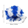 thumbnail image 2 of Mardi Gras Synthetic Wig Carnival Curly Colored Wig Hair 2026 Soccer Sport Cup Fan Wig Red White Blue Flag Soccer Fans Support Wig for Gift Party Supplies Comfortable Breathable(C), 2 of 4