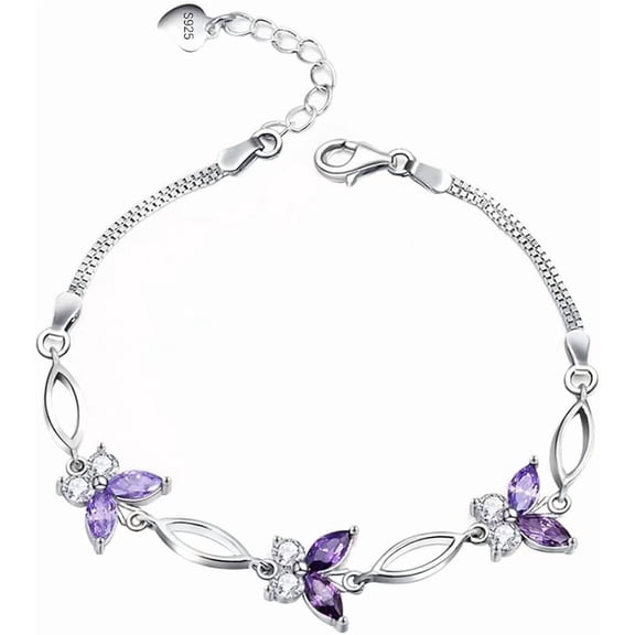 NICKSUN Gifts for Women Butterfly Bracelet,Adjustable Charm Bracelets Jewelry Present for Women,Anniversary Holiday Christmas Birthday Gifts for Mother Wife Daughter