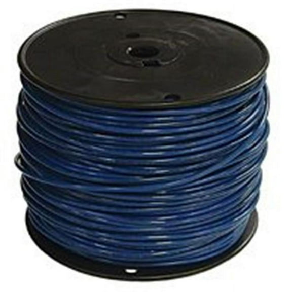 THHN Building Wire, Copper, 12 AWG, 1C, Blue, Stranded, 500 ft