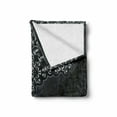 thumbnail image 2 of Dark Grey Soft Flannel Fleece Throw Blanket, Vintage Damask Inspired Ornament Victorian Swirls Curlicues, Cozy Plush for Indoor and Outdoor Use, 70" x 90", Dimgrey Black Brown, by Ambesonne, 2 of 6