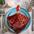 thumbnail image 3 of GZHJMY Chic Beautiful Christmas Tree with Snowflakes Cloth Napkins, Set of 6 20 x 20 Inch Soft & Comfortable Polyester Dinner Napkin for Family, Restaurant, Parties, Holiday Dinner, 3 of 5