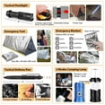 thumbnail image 4 of Kaqinu Survival Kit 250 Pcs with Molle System Compatible Bag,Emergency Tent,Flashlight and more Great Gift for Men Camping Outdoor Adventures, 4 of 7