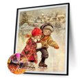 thumbnail image 1 of Cuadros Decorativos Taladro redondo completo Pintura de diamante Niño festivo Mosaico Dibujo de diamantes de imitación (W851) Ehuebsd embutido en tela, 1 of 9