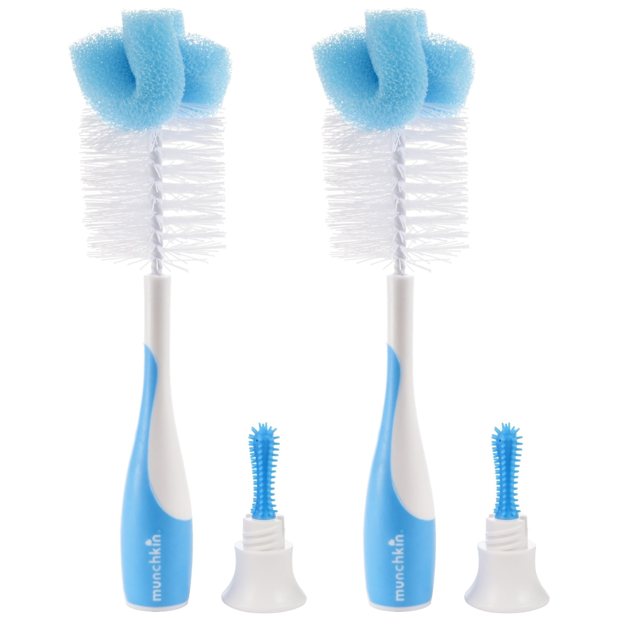 Munchkin Sponge Bottle Brush - Blue - 2 Pack