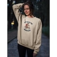 thumbnail image 2 of Go Mountains Bear On Bike Sweatshirt Women -Image by Shutterstock, Female 3X-Large, 2 of 4