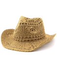 thumbnail image 3 of Ladies Hand‑Knitted Hollow‑Out Sun Hat Western‑Style Wide Brim Fisherman Hat for Travel Seaside Holiday, 3 of 5
