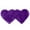 Purple, variant on PiccoCasa Wool Imitation Sheepskin Double Heart Shaped Area Rug for Home, 4 x 2 Ft Pink