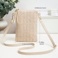 thumbnail image 4 of Small Crossbody Bags for Women, Summer Boho Crossbody Phone Purse, PU Leather Crochet Crossbody Beach Bag, 4 of 10