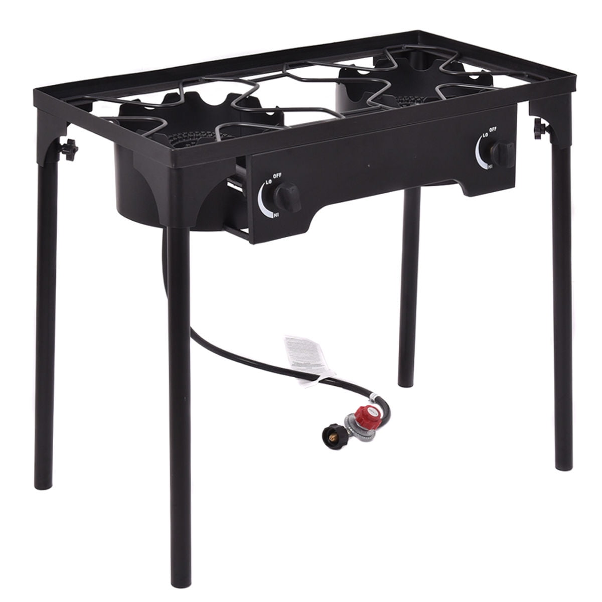 NJ SG-2 Portable Camping Gas Stove Double Burner BBQ Cooker Butane Outdoor Grill Plate /& CASE