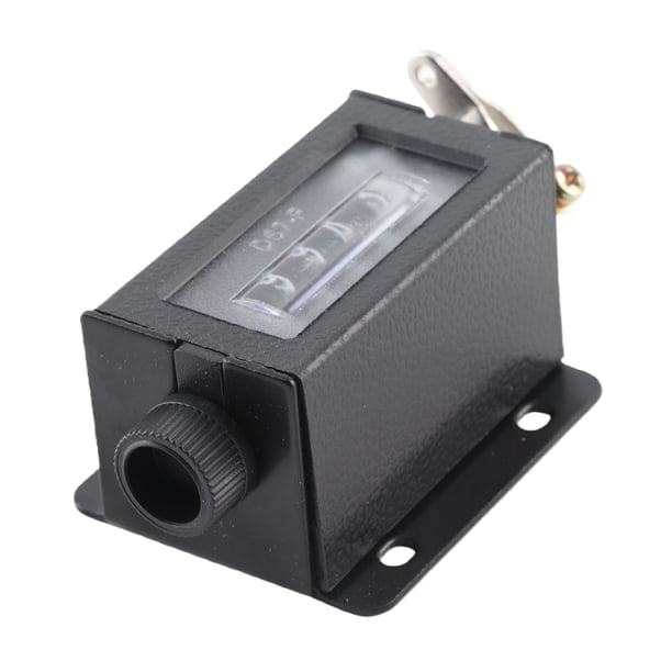 Contador De Conteo, Contador Mecánico 0-99999 Tiempos Tirador Manual Negro De 5 Dígitos Fácil Instalación Para Máquina