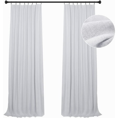 Zmleve Linen Blackout Curtains For, How Many Curtain Rings Per 50 Panel
