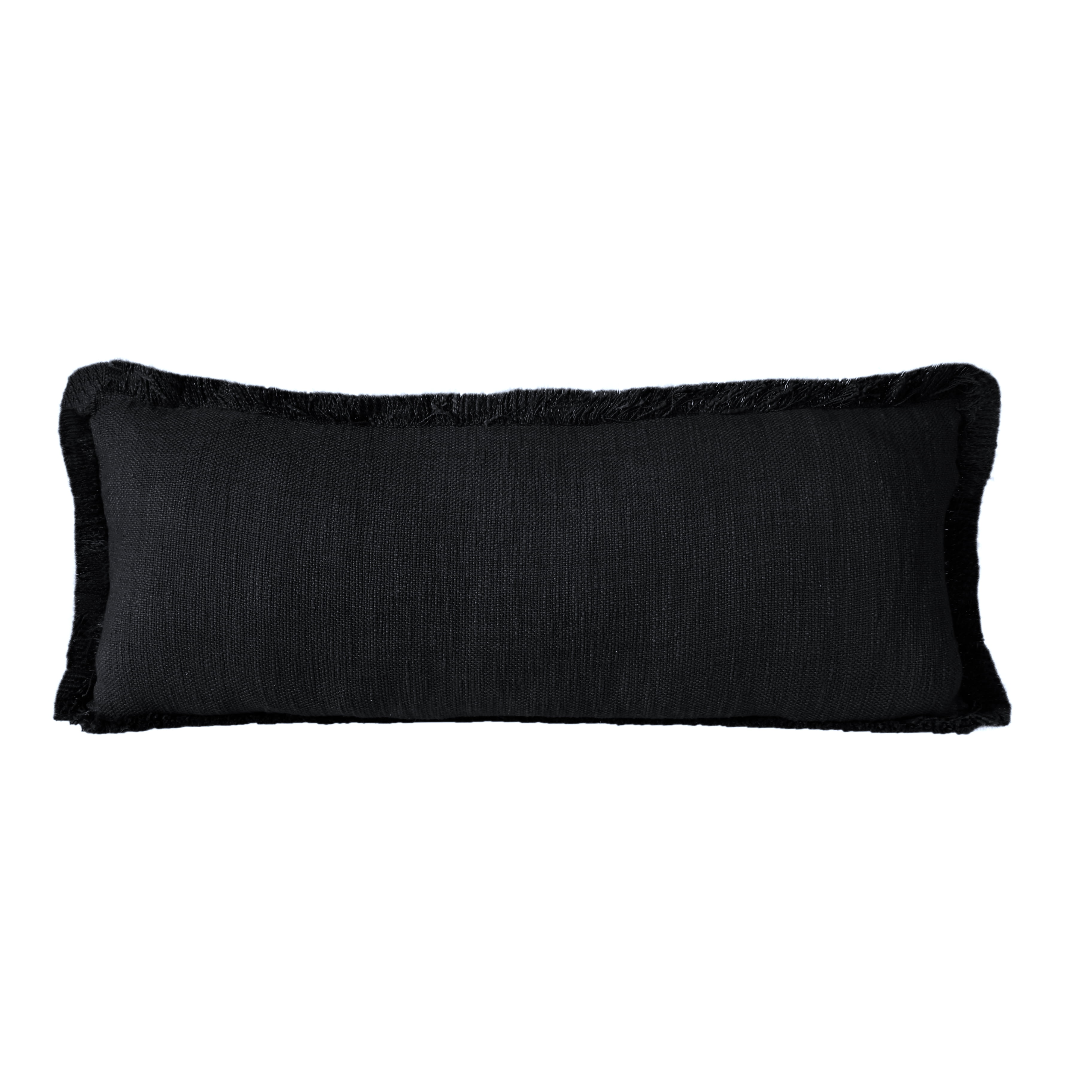 Ox Bay Austin Hand-Woven Distressed Organic Cotton Pillow Cover, 14" X 36"