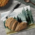 thumbnail image 6 of CounterArt Cabin In The Woods 3mm Tempered Glass Cutting Board 10" x 8", 6 of 7