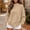#WomensSweatshirts#Khaki, variant on Royisotas Womens Solid Color Sweatshirt Long Sleeve High Neck Loose Fit Pullover