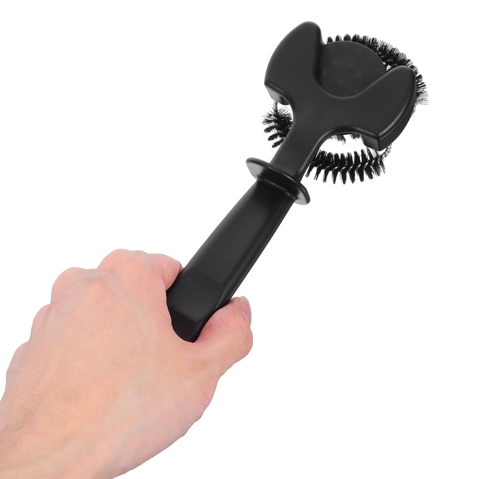WEUVEB Black Plastic Cleaning Brush with Fine Bristles, Ideal for Coffee Machines, Kitchen Appliances, and Household Cleaning