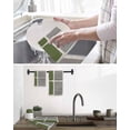 thumbnail image 5 of Sage Green Kitchen Dish Towels for Drying Dishes Set of 3, Modern Painting Farmhouse Striped Abstract Art Waffle Weave Microfiber Hand Tea Bathroom Towels Quick Dry & Absorbent Towel 15.7x23.6, 5 of 7