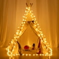 thumbnail image 4 of 100 LED 49 FT Star String Lights Plug in Fairy Twinkle String Lights 8 Modes Extendable for Indoor Outdoor Wedding Birthday Christmas Tree Garden Decor (Warm White), 4 of 7