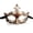 A002- Bronze, variant on Black Masquerade Half Mask with Silver Stakes and Chains, Masquerade Mask for Women Masquerade Mask for Men Black Face Mask for Parties, Vintage Halloween Mask Adult Halloween