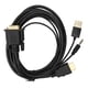 thumbnail image 2 of Convertidor de interfaz multimedia VG Ato HD, cable convertidor de vídeo multimedia VGA a HD Adaptador de interfaz multimedia VG Ato HD con sonido multifuncional, 2 of 8
