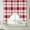 FireBrick, variant on Red Checkered Swag Curtain Valances, Red White Plaid Farmhouse Kitchen Valance for Window, Rod Pocket Small Topper Drapes for Cafe Bedroom Bathroom 2 Panels Window Treatment 28"x36"
