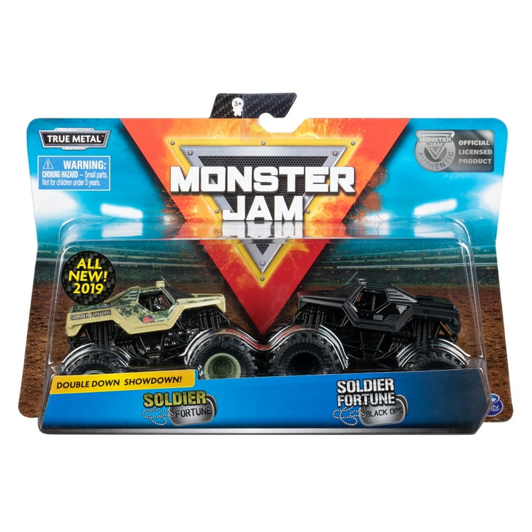 Monster Jam, Official 1:64 Scale Die-Cast Monster Trucks 2 Pack (Styles and  Colors May Vary)