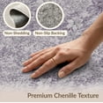 thumbnail image 6 of ODIKA 3'x5' Washable Throw Rug Delicate Lilac Blossom Scatter Design With Muted Transitional Motifs for Entryway, Kitchen, Mudroom, Stain Resistant, Low Profile, Non-Slip, 6 of 7