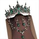 thumbnail image 3 of 3-Pack Earrings Jewelry Set Gold Olive Green Sets, 3 of 3