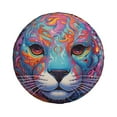 thumbnail image 3 of LNWH Space Retro Futuristic Animal Art Pattern Waterproof Spare Tire Cover, Universal Spare Tire Wheel Covers 14 inch, 3 of 8