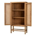 thumbnail image 6 of bali & pari Sibu Boho Tall Cabinet, 3-Shelf, Natural, 6 of 9