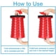 thumbnail image 4 of Taburete para niños con linda forma de dibujos animados Taburete plegable para niños Taburete para niños ajustable en altura Ligero pero resistente con capacidad de carga 220 lb oso de fresa  Hogar, 4 of 5