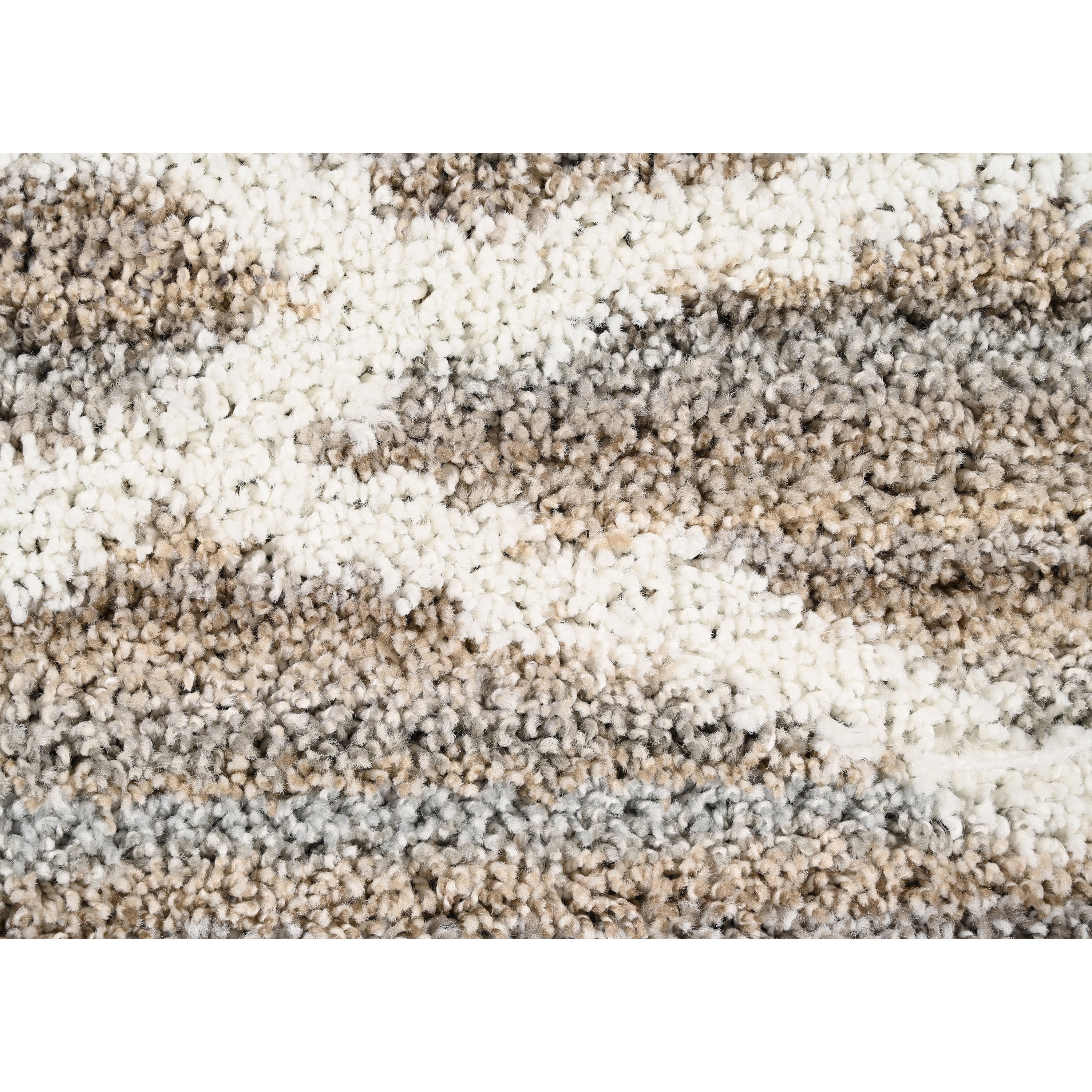 Mainstays Diamond Stripe Earth Tone/White Indoor Area Rug, 5' x 7'