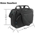 thumbnail image 3 of Water Repellent Laptop Bag 15.6 Inch Briefcase with RFID  and Adjustable Shoulder Strap - Black/Blue, 3 of 6