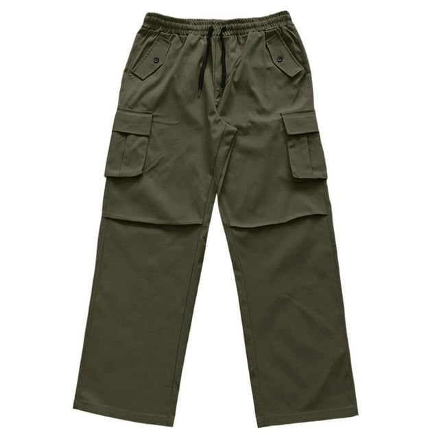 European Workwear Mens Fashion Straight Leg Relaxed Fit Slightly Flared Trousers for Daily Casual Wear