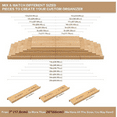 thumbnail image 3 of Bamboo Spice Rack Drawer Organizer - 8 Pieces Set- 8" Wide Per Piece - Combine Pieces Into 16" Wide Rack (8" or 16"), 3 of 6