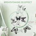 thumbnail image 6 of REGALWOVEN 90 PCS Butterfly Wall Decals for Wall-3D Butterflies Removable Mural Decals Home Decoration for Nursery Bedroom White Balck 3.1" x 2.6", 6 of 6