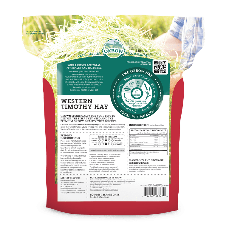 Oxbow Simple Harvest Western Timothy Hay, 35oz photo 2