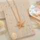 thumbnail image 4 of Collar ENSKEFEN Estrella de Mar Dorada Colgante de 3.7 cm Cadena Ajustable, 4 of 7