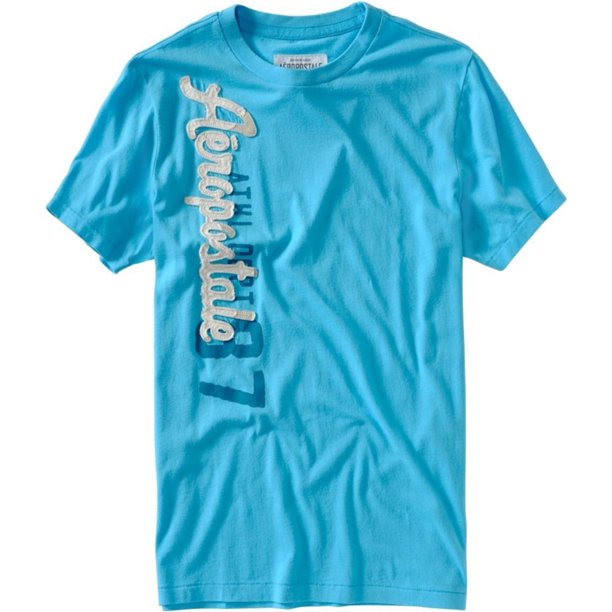 Aeropostale Athletic Dept 87 Camiseta gráfica para hombre, azul, XXL