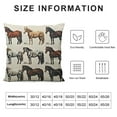 thumbnail image 5 of YINGXI Horse Pillow,Horse Pillow Covers, Horse Decor，Horse Pillow for Girls,Horse Decor Linen Cushion Cover for Bedroom Girls Room,Horse Room Decor,Horse Decor for Girls Room 12x12in, 5 of 5