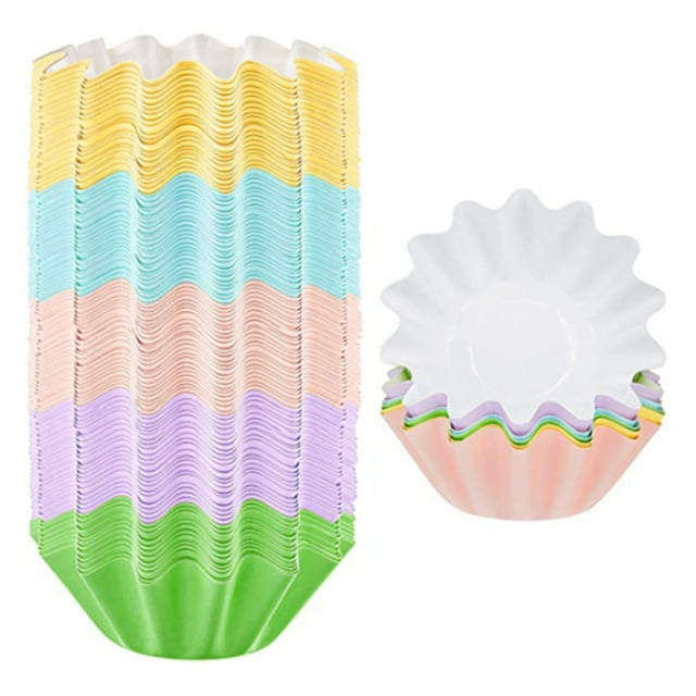 Cqxid Bakeware Under $5 Cake Paper Holder Chrysanthemum Cup Home Baking Small Cake Bottom Holder 50 Packs