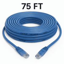 75ft Cat5e Ethernet Network Cable – UTP Patch Cable with RJ45 Connectors, Blue