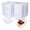 100PCS, variant on 100 Pack Clear Plastic Square Hinged Food Containers Disposable To Go Containers with Clear Lids Clamshell Takeout Trays for Pastry Salad Dessert 5.1x4.7x2.8 Inch
