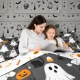 thumbnail image 4 of Erosebridal Halloween Ghost Twin Comforter Sets 2pcs,Spooky Black Cats Bedding Set,Dark Grey,Reversible,1 Comforter and 1 Pillowcase, 4 of 6