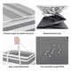 thumbnail image 4 of Cesto Grande Para Ropa Sucia Y Lavandería Plegable 75l 4pcs Malubero Gris, 4 of 5