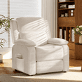 thumbnail image 2 of Erinnyees Electric Recliner Chair,Oversized Recliner Chair with USB Charging Port and Convenient Side Pockets,Reclining Sofa Chairs for Living Room Bedroom, Beige, 2 of 10