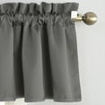 thumbnail image 3 of Sun Zero Kylee Rod Pocket Room Darkening Window Valance, 54"X18", Steel, 3 of 6