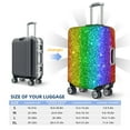thumbnail image 6 of Haiem Glitter Rainbow Luggage Cover Printed Suitcase Covers for Luggage Elastic Washable Suitcase Protector Fits 18-32 Inch Luggage-Large, 6 of 9