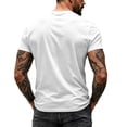 thumbnail image 5 of Hearthz Mens Shirts Moisture Wicking Breathable Athletic Shirts for Men V Neck Mens Short Sleeves Shirts Basic Jerseys for Men White XL, 5 of 7